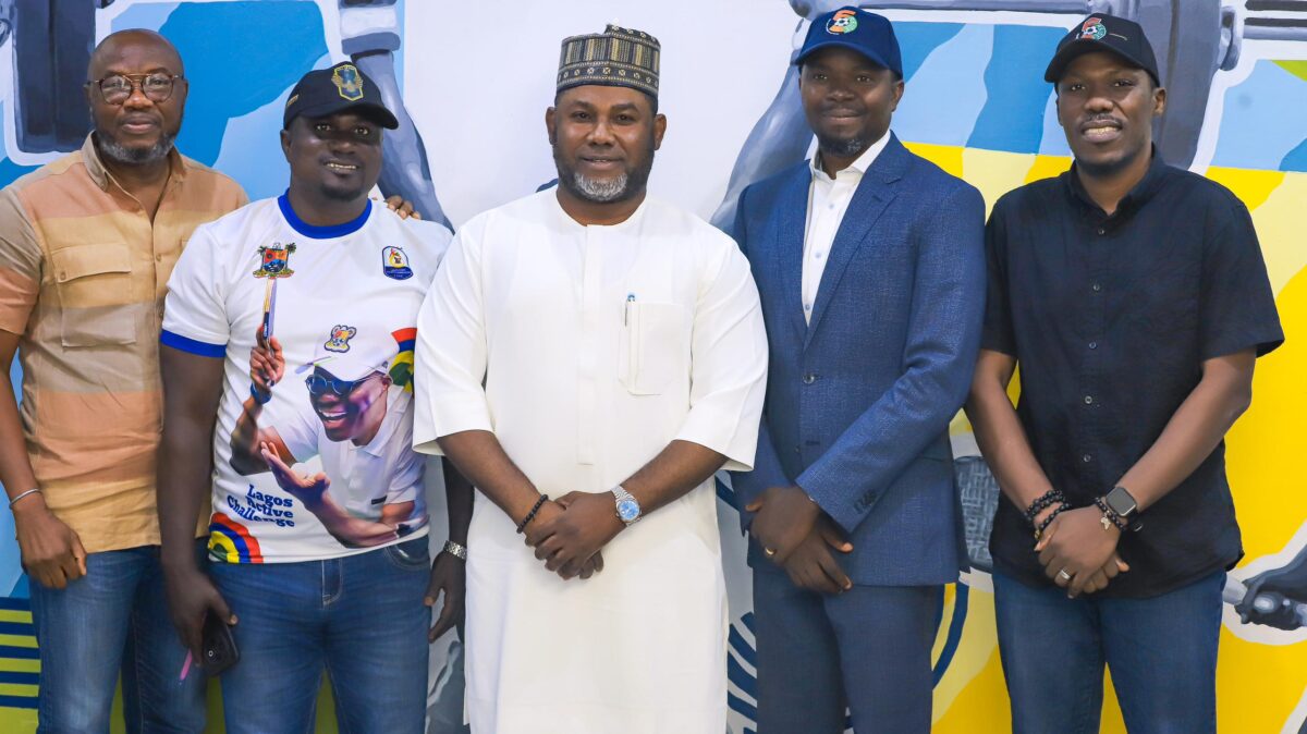 DG LSSC Mr Lekan Fatodu with the Spiers Team led by Dr Femi Bankole